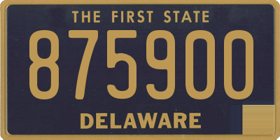 DE license plate 875900