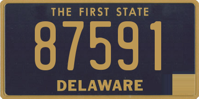 DE license plate 87591