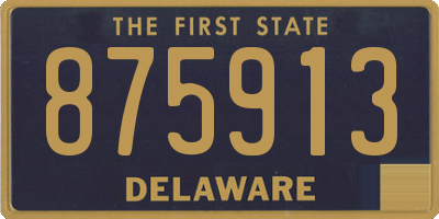 DE license plate 875913