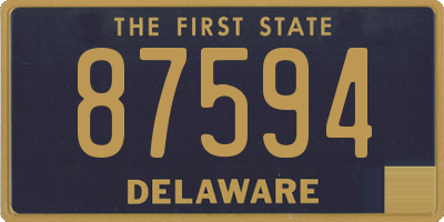 DE license plate 87594