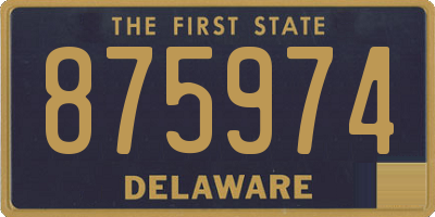 DE license plate 875974