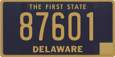 DE license plate 87601