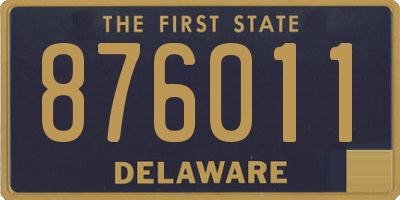 DE license plate 876011