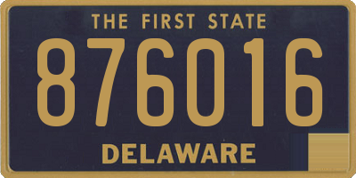 DE license plate 876016