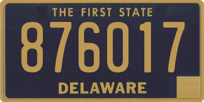 DE license plate 876017