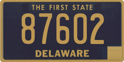 DE license plate 87602