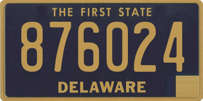 DE license plate 876024