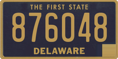 DE license plate 876048