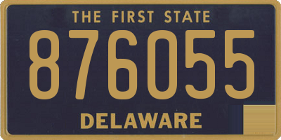 DE license plate 876055