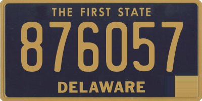 DE license plate 876057