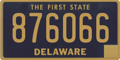 DE license plate 876066