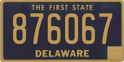 DE license plate 876067