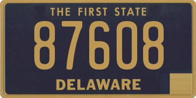DE license plate 87608