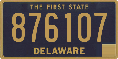 DE license plate 876107