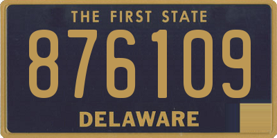 DE license plate 876109