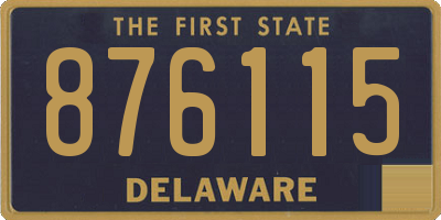 DE license plate 876115