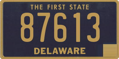 DE license plate 87613