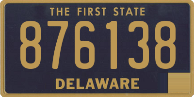 DE license plate 876138