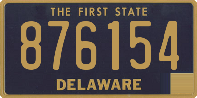 DE license plate 876154