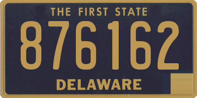 DE license plate 876162