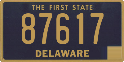 DE license plate 87617