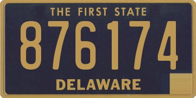 DE license plate 876174
