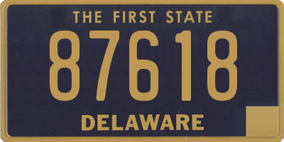 DE license plate 87618