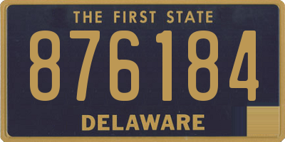 DE license plate 876184