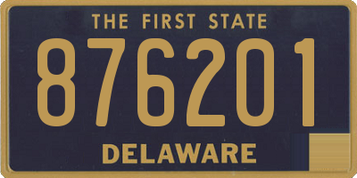 DE license plate 876201