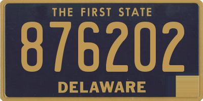 DE license plate 876202