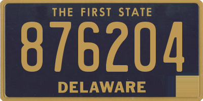 DE license plate 876204