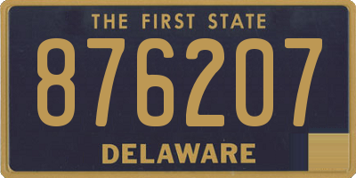 DE license plate 876207