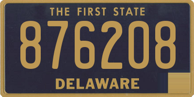 DE license plate 876208