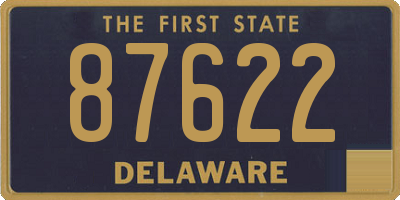 DE license plate 87622