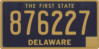 DE license plate 876227