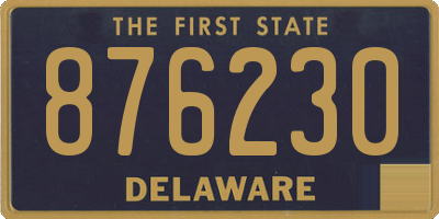 DE license plate 876230
