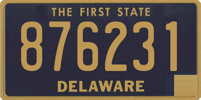 DE license plate 876231