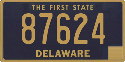 DE license plate 87624