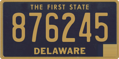 DE license plate 876245