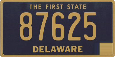 DE license plate 87625