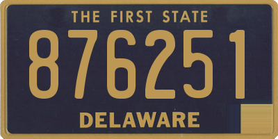 DE license plate 876251