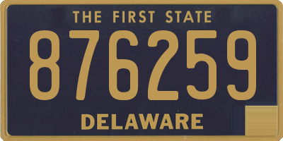 DE license plate 876259