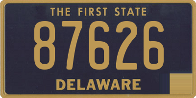 DE license plate 87626