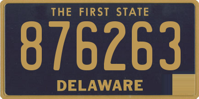 DE license plate 876263
