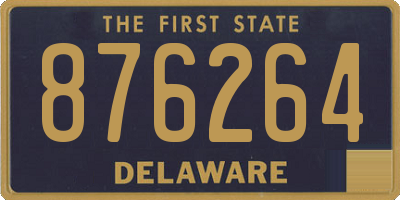 DE license plate 876264