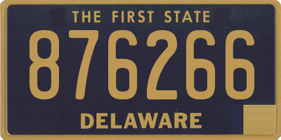 DE license plate 876266
