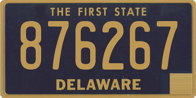 DE license plate 876267