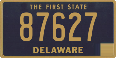 DE license plate 87627