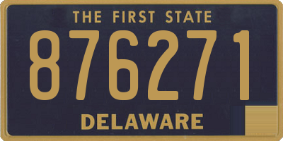 DE license plate 876271