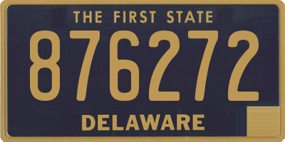 DE license plate 876272